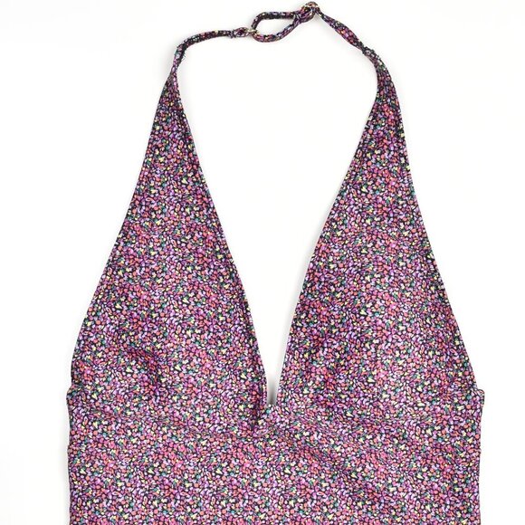Summersalt Deep V Halter Plunge One Piece Swimsuit - 4 - Picture 3 of 9